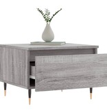 VidaXL Salontafels 2 st 50x46x35 cm bewerkt hout grijs sonoma eiken