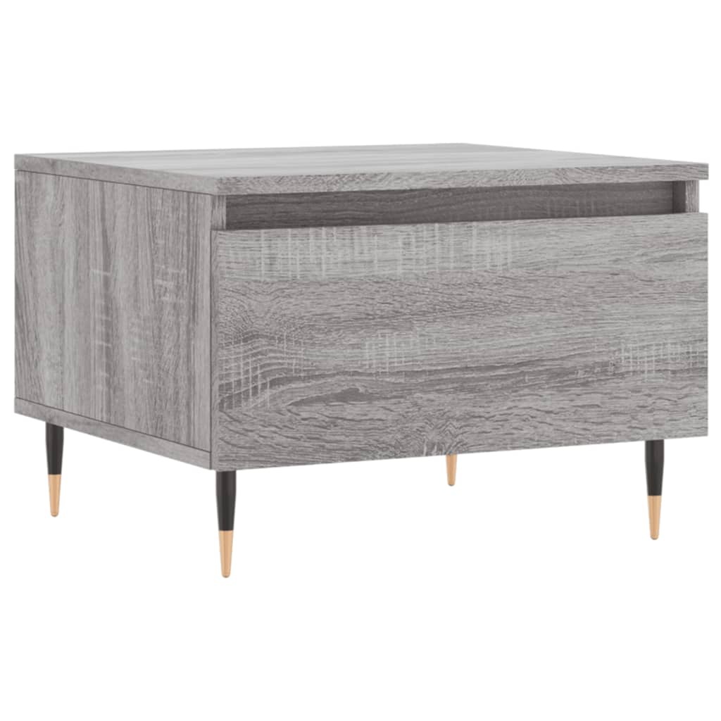 VidaXL Salontafels 2 st 50x46x35 cm bewerkt hout grijs sonoma eiken
