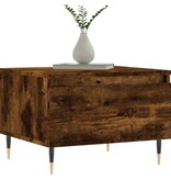 VidaXL Salontafels 2 st 50x46x35 cm bewerkt hout gerookt eikenkleurig