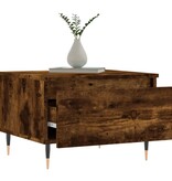 VidaXL Salontafels 2 st 50x46x35 cm bewerkt hout gerookt eikenkleurig