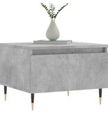 VidaXL Salontafels 2 st 50x46x35 cm bewerkt hout betongrijs