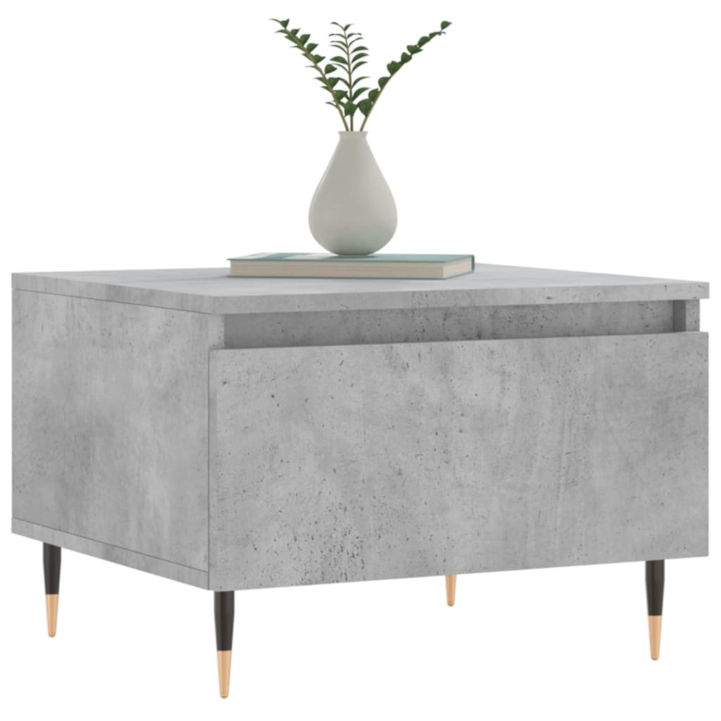VidaXL Salontafels 2 st 50x46x35 cm bewerkt hout betongrijs