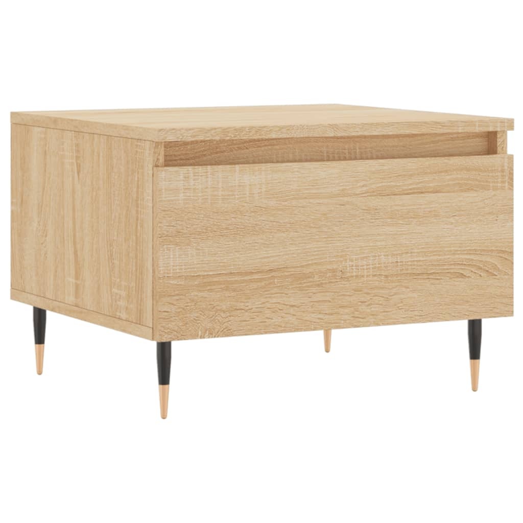 VidaXL Salontafels 2 st 50x46x35 cm bewerkt hout sonoma eikenkleurig