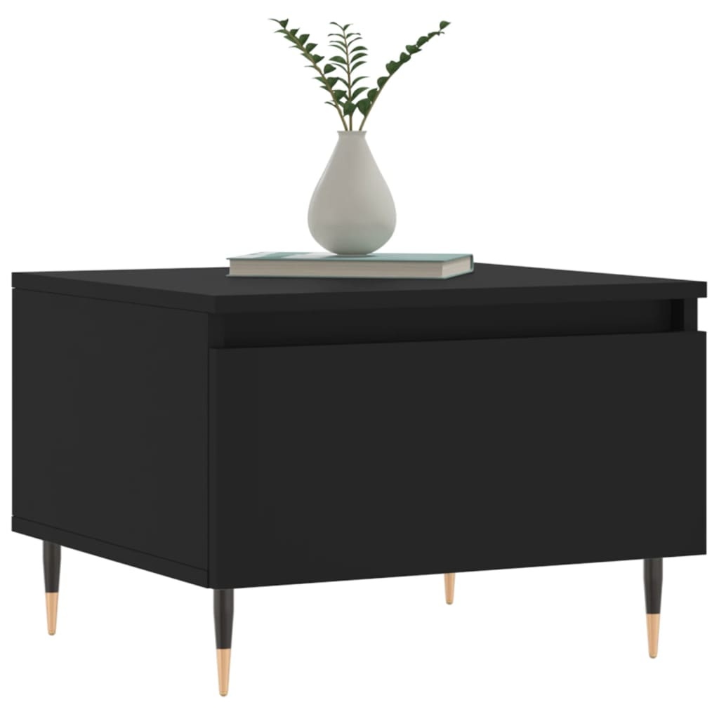 VidaXL Salontafels 2 st 50x46x35 cm bewerkt hout zwart
