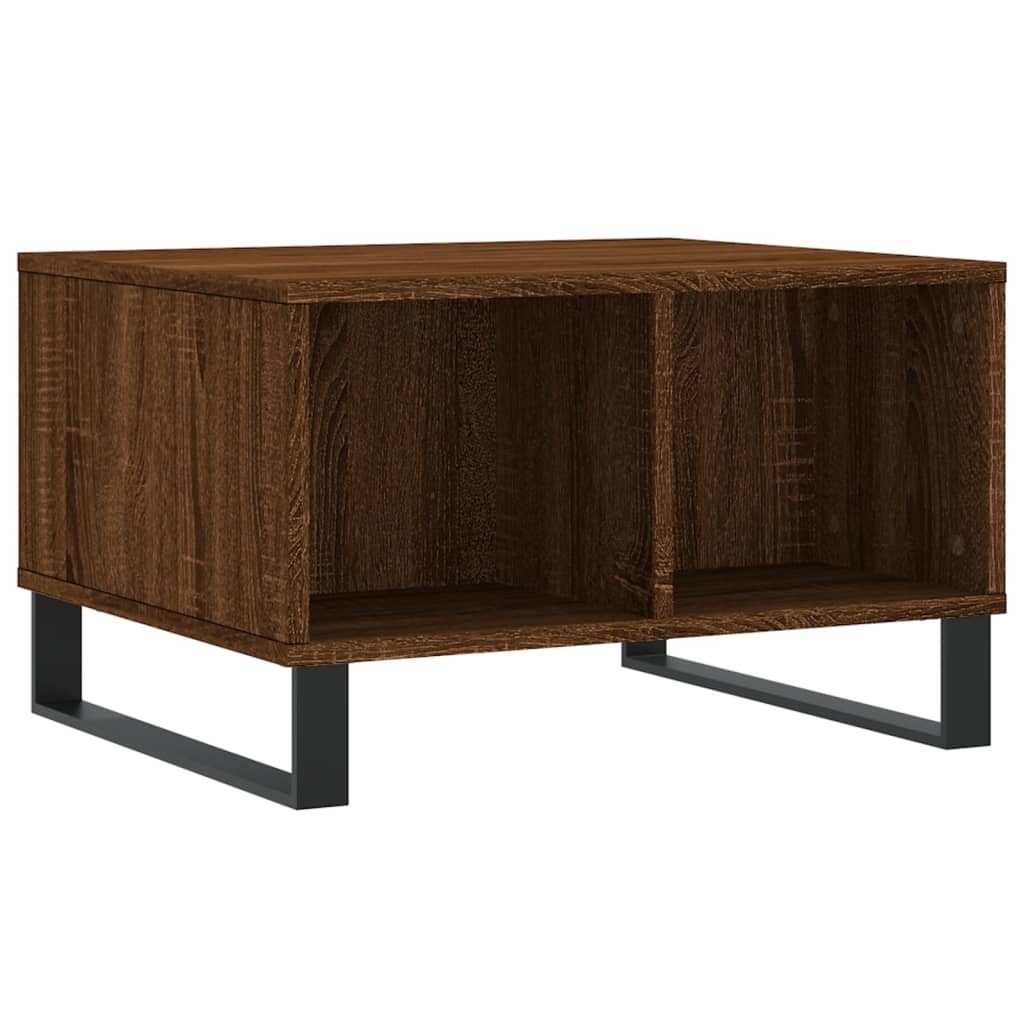 VidaXL Salontafel 60x50x36,5 cm bewerkt hout bruineikenkleurig