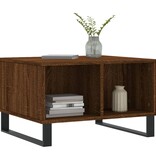 VidaXL Salontafel 60x50x36,5 cm bewerkt hout bruineikenkleurig