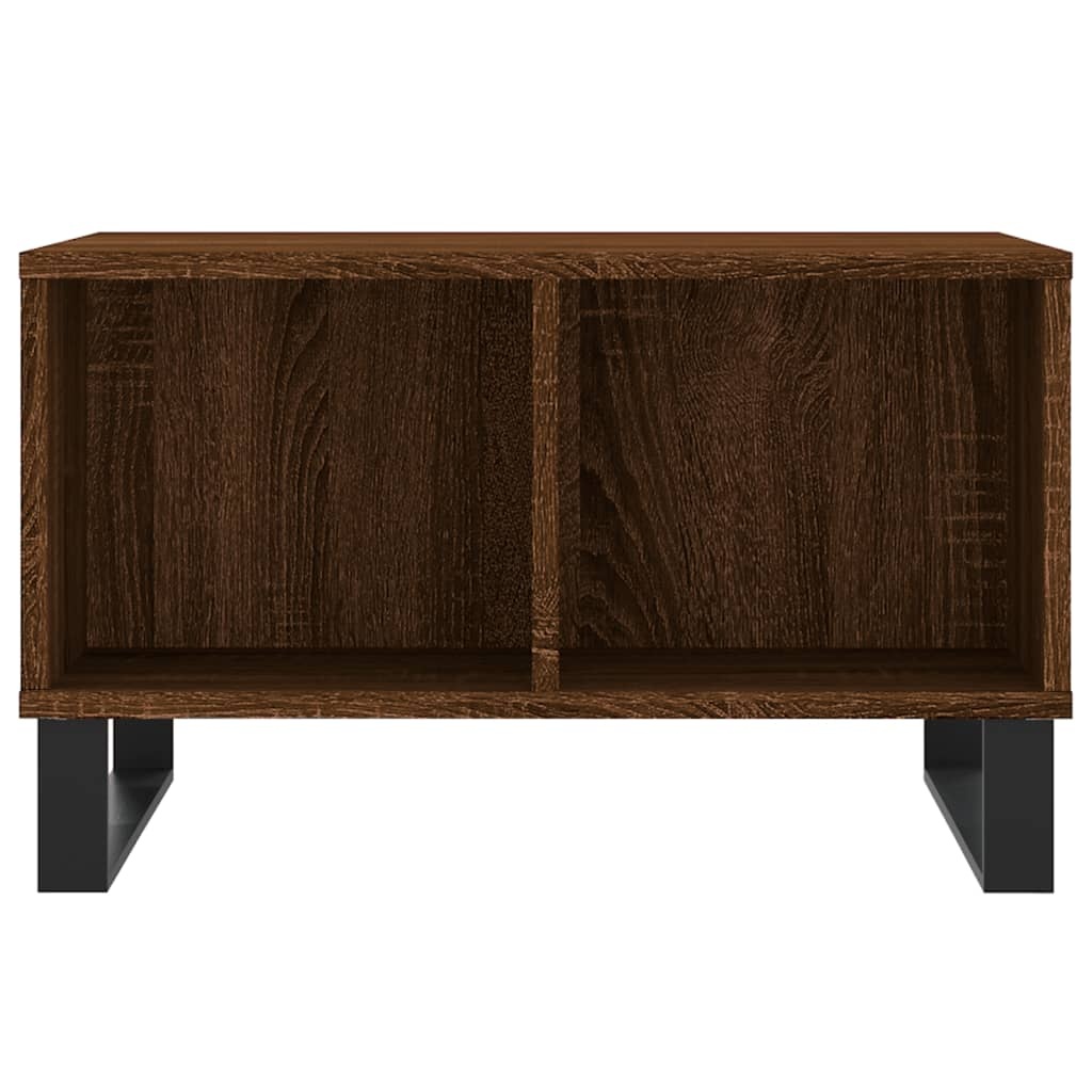 VidaXL Salontafel 60x50x36,5 cm bewerkt hout bruineikenkleurig
