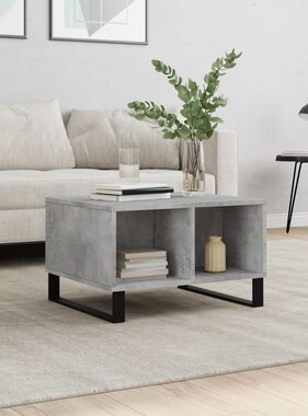 VidaXL Salontafel 60x50x36,5 cm bewerkt hout betongrijs