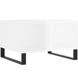 VidaXL Salontafel 60x50x36,5 cm bewerkt hout hoogglans wit
