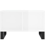 VidaXL Salontafel 60x50x36,5 cm bewerkt hout hoogglans wit