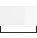 VidaXL Salontafel 60x50x36,5 cm bewerkt hout hoogglans wit