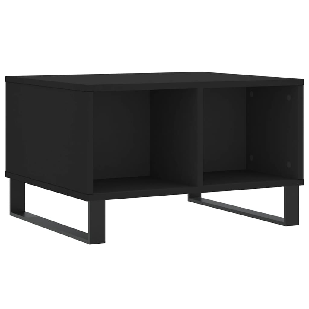 VidaXL Salontafel 60x50x36,5 cm bewerkt hout zwart