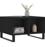 VidaXL Salontafel 60x50x36,5 cm bewerkt hout zwart
