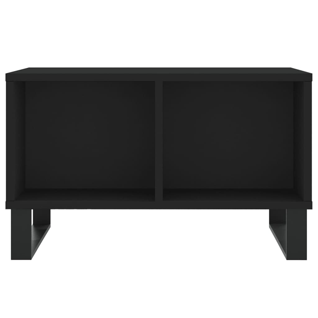 vidaXL Salontafel 60x50x36,5 cm bewerkt hout zwart