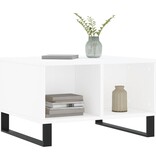 VidaXL Salontafel 60x50x36,5 cm bewerkt hout wit