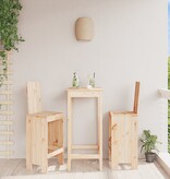VidaXL Barkrukken 2 st 40x42x120 cm massief grenenhout