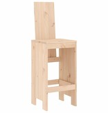 VidaXL Barkrukken 2 st 40x42x120 cm massief grenenhout