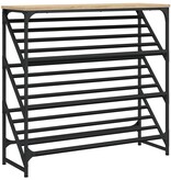 VidaXL Schoenenrek 90x30x85 cm bewerkt hout sonoma eikenkleurig