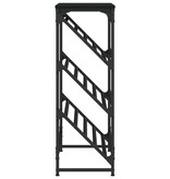 VidaXL Schoenenrek 90x30x85 cm bewerkt hout zwart