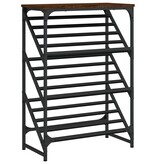 VidaXL Schoenenrek 60x30x85 cm bewerkt hout bruineikenkleurig
