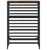 VidaXL Schoenenrek 60x30x85 cm bewerkt hout gerookt eikenkleurig