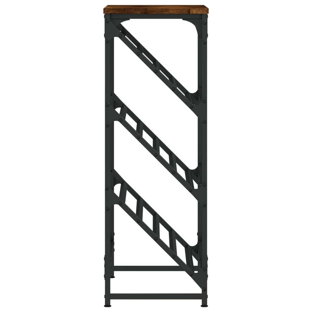 VidaXL Schoenenrek 60x30x85 cm bewerkt hout gerookt eikenkleurig