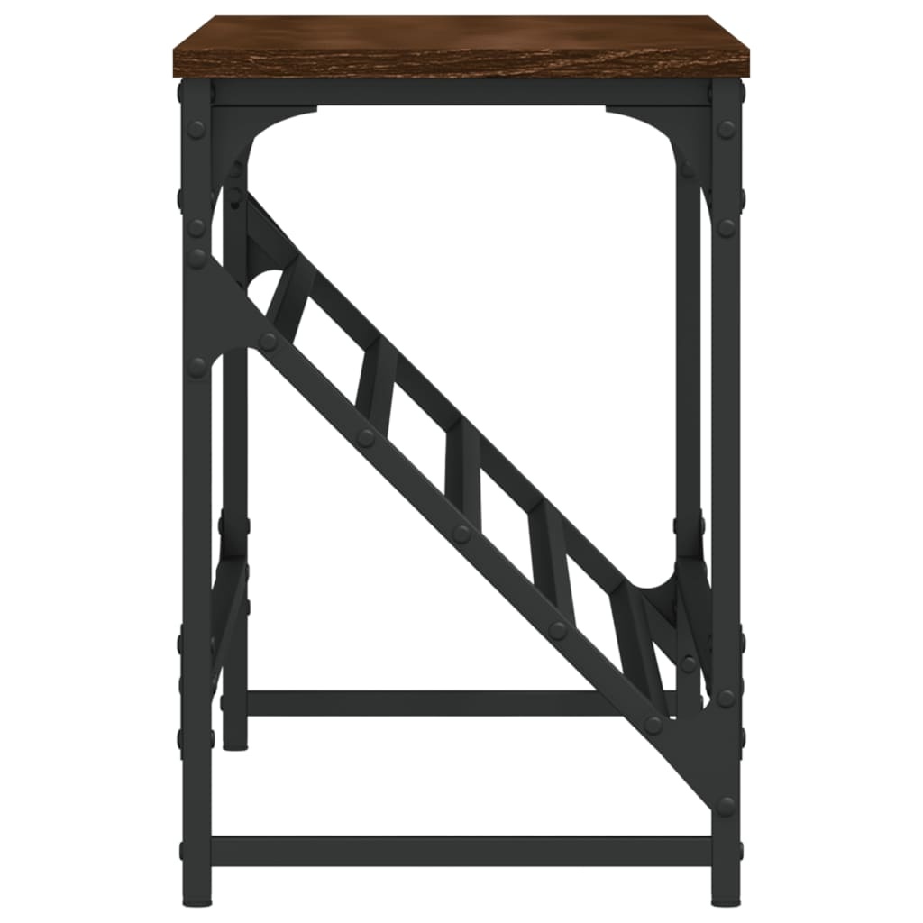 VidaXL Schoenenrek 90x30x45 cm bewerkt hout bruineikenkleurig