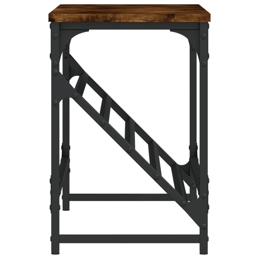 VidaXL Schoenenrek 90x30x45 cm bewerkt hout gerookt eikenkleurig