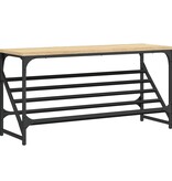 VidaXL Schoenenrek 90x30x45 cm bewerkt hout sonoma eikenkleurig