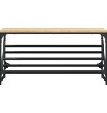 VidaXL Schoenenrek 90x30x45 cm bewerkt hout sonoma eikenkleurig