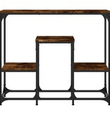 VidaXL Wandtafel 89,5x28x76 cm bewerkt hout gerookt eikenkleurig