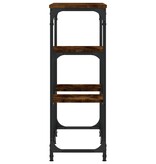 VidaXL Wandtafel 89,5x28x76 cm bewerkt hout gerookt eikenkleurig