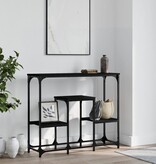 VidaXL Wandtafel 89,5x28x76 cm bewerkt hout zwart