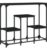 VidaXL Wandtafel 89,5x28x76 cm bewerkt hout zwart