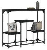 VidaXL Wandtafel 89,5x28x76 cm bewerkt hout zwart