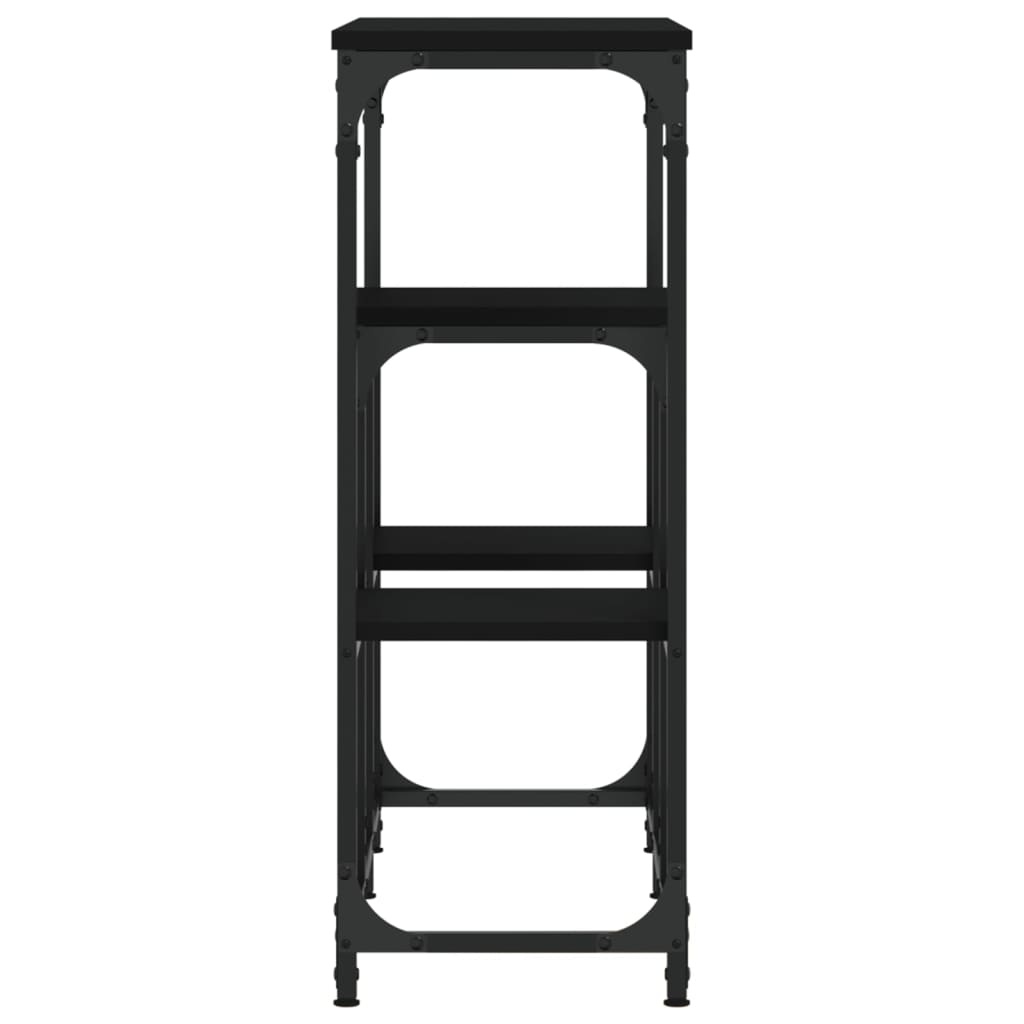 VidaXL Wandtafel 89,5x28x76 cm bewerkt hout zwart