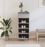 VidaXL Schoenenkast 40x36x105 cm bewerkt hout grijs sonoma