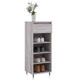 VidaXL Schoenenkast 40x36x105 cm bewerkt hout grijs sonoma