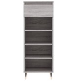 VidaXL Schoenenkast 40x36x105 cm bewerkt hout grijs sonoma