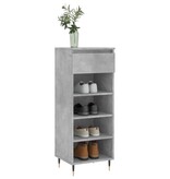 VidaXL Schoenenkast 40x36x105 cm bewerkt hout betongrijs