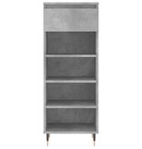 VidaXL Schoenenkast 40x36x105 cm bewerkt hout betongrijs