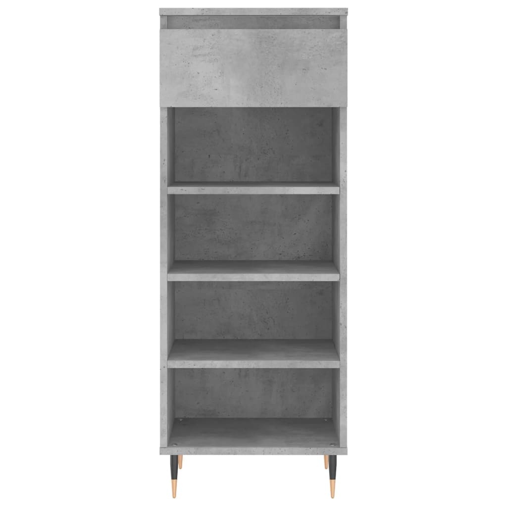VidaXL Schoenenkast 40x36x105 cm bewerkt hout betongrijs