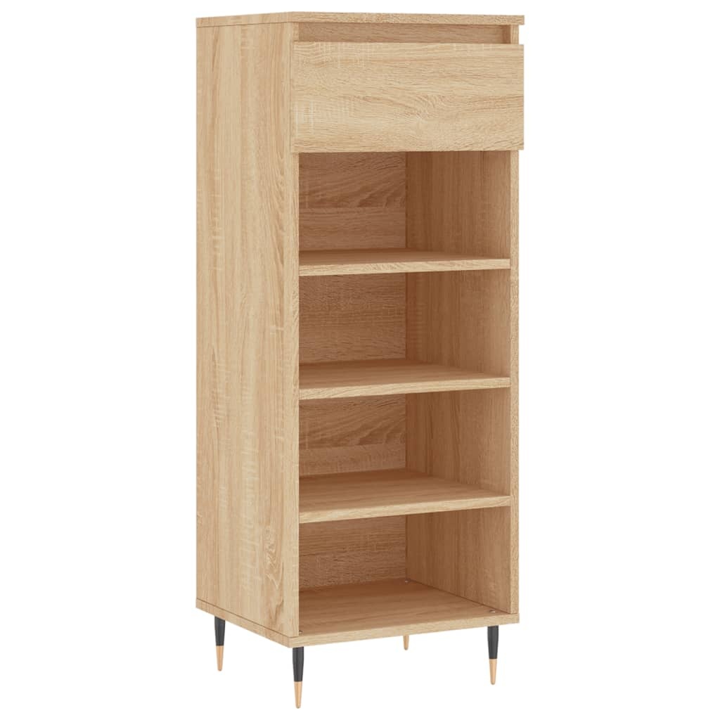 vidaXL Schoenenkast 40x36x105 cm bewerkt hout sonoma eikenkleurig