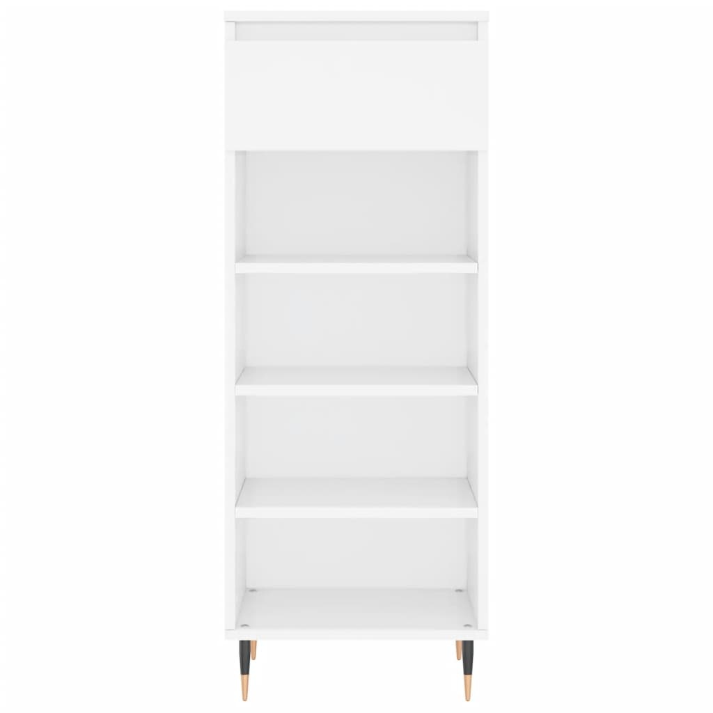 VidaXL Schoenenkast 40x36x105 cm bewerkt hout hoogglans wit