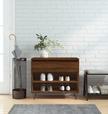 VidaXL Schoenenkast 70x36x60 cm bewerkt hout bruineikenkleurig