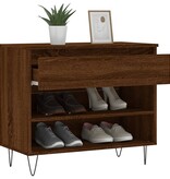 VidaXL Schoenenkast 70x36x60 cm bewerkt hout bruineikenkleurig