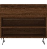 VidaXL Schoenenkast 70x36x60 cm bewerkt hout bruineikenkleurig