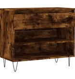 VidaXL Schoenenkast 70x36x60 cm bewerkt hout gerookt eikenkleurig