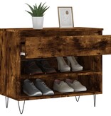 VidaXL Schoenenkast 70x36x60 cm bewerkt hout gerookt eikenkleurig