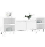 VidaXL Tv-meubel 160x35x55 cm bewerkt hout hoogglans wit